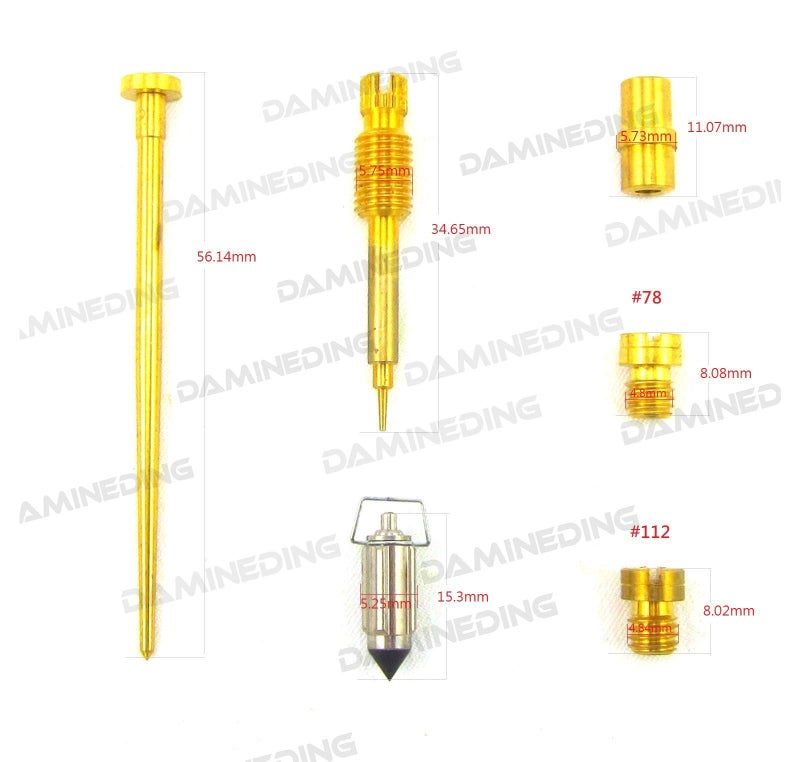 DAMINEDING Deluxe carburetor Rebuild kit fit for 78-79 CX500C CX500 Air Cut Off Valve Set - Image 2
